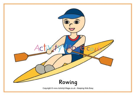 Rowing poster