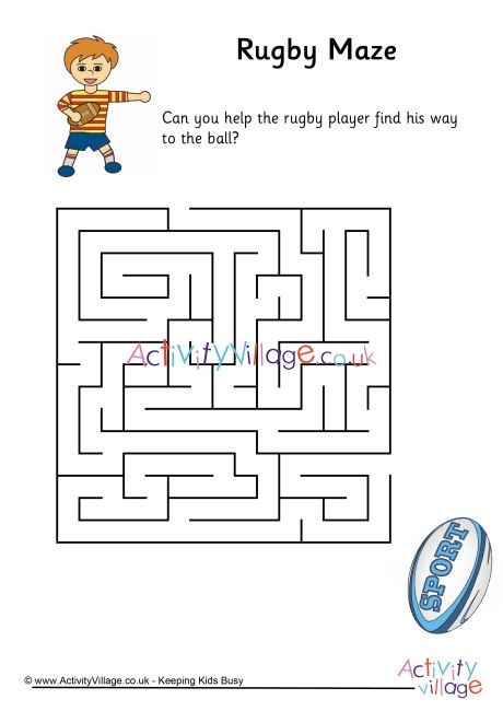 Rugby maze - easy