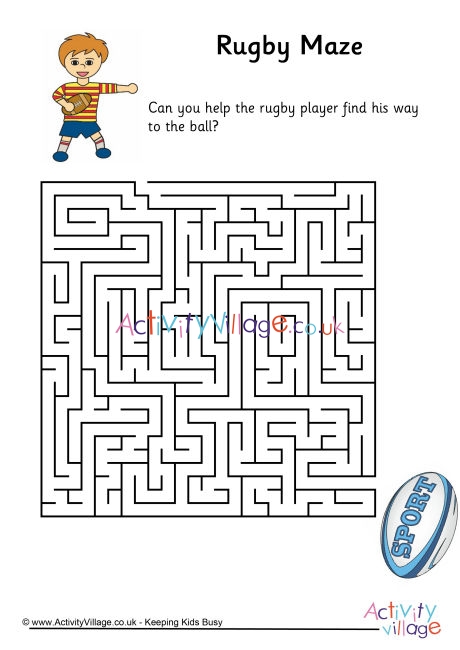 Rugby maze - medium