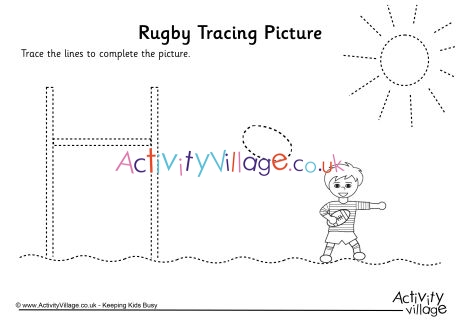 Rugby tracing picture