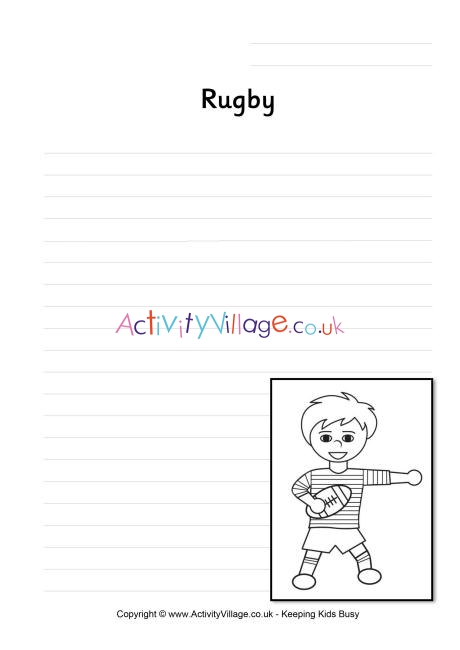 Rugby writing page