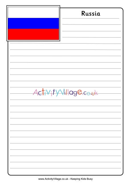 Russia notebooking page 
