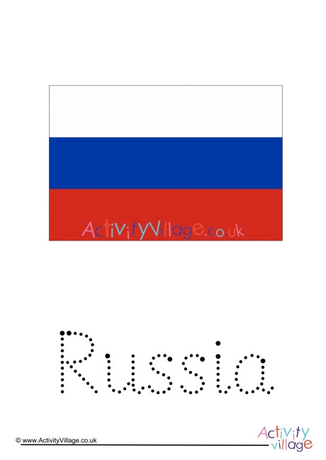Russia Word Tracing