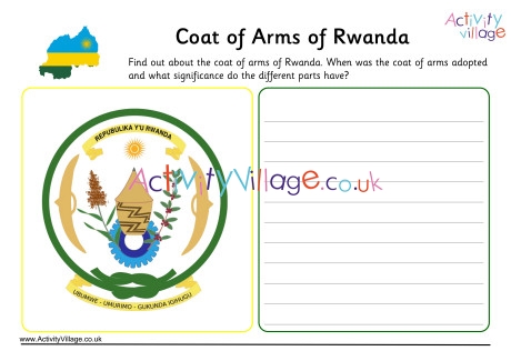 Rwanda Coat Of Arms Worksheet
