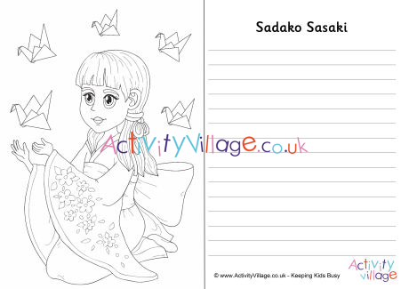 Sadako Sasaki Story Paper Sadako Sasaki Story Paper