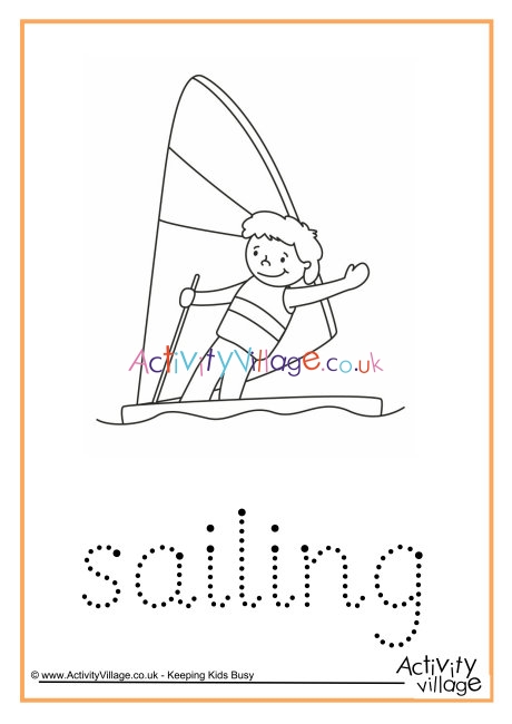 Sailing Word Tracing