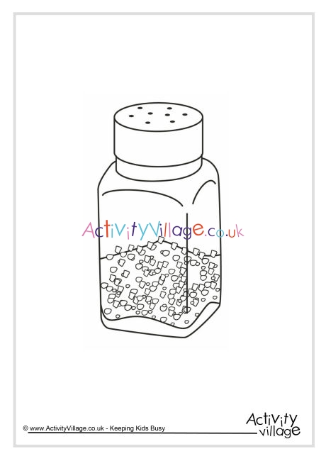 Salt colouring page