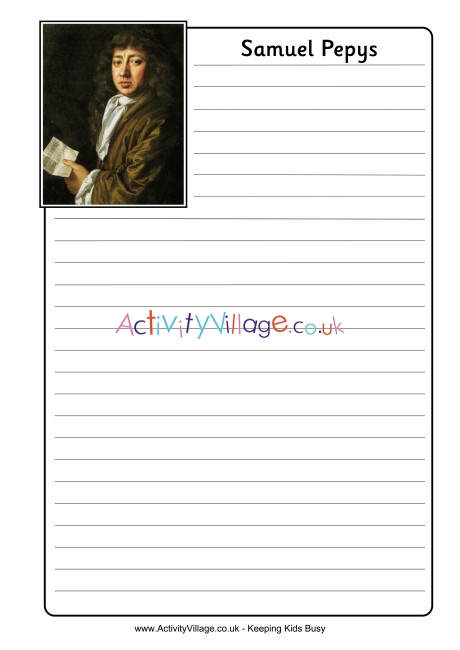 Samuel Pepys Notebooking Page