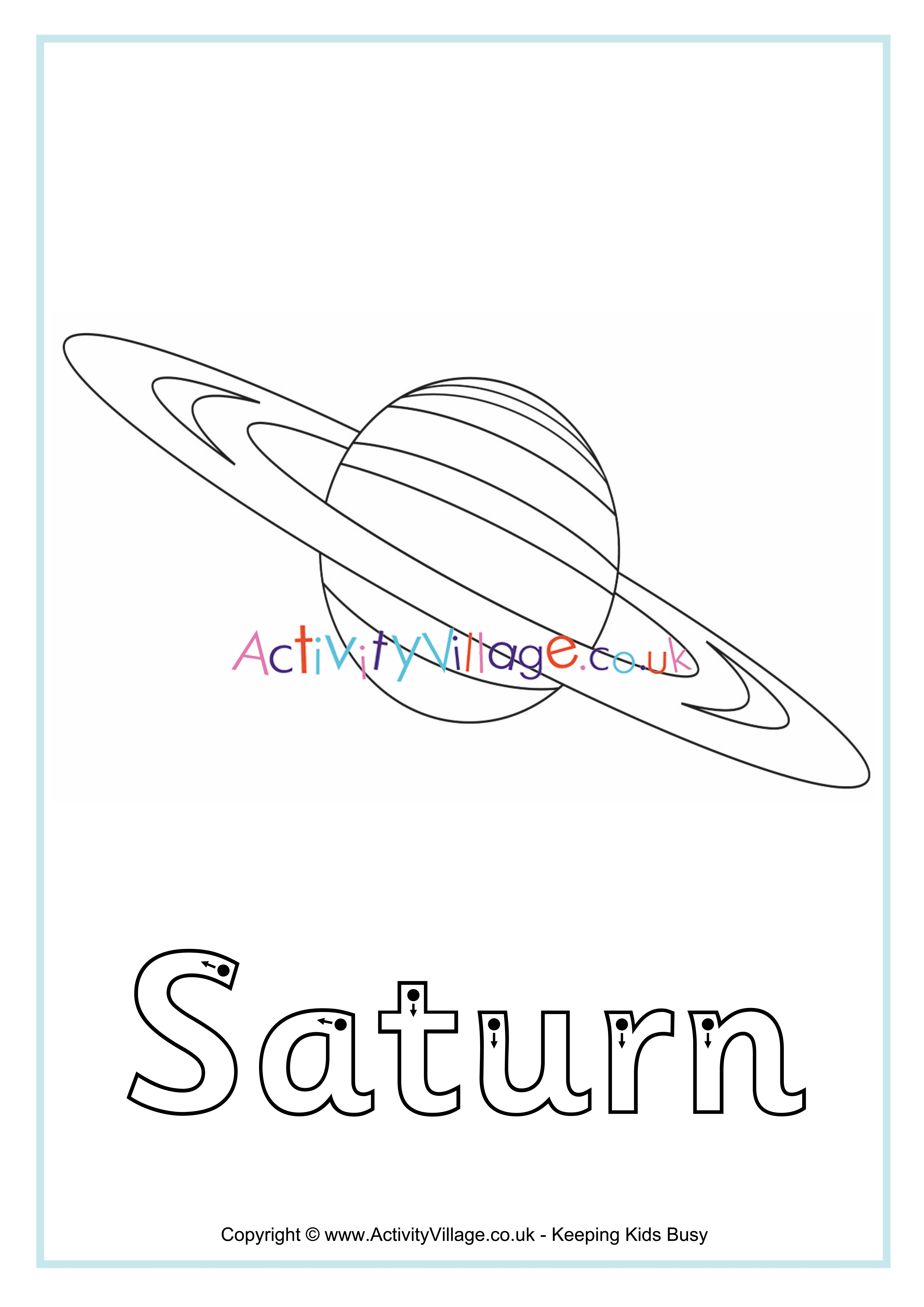 Saturn Finger Tracing