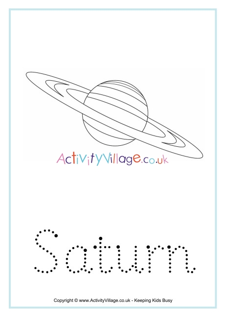 Saturn Word Tracing