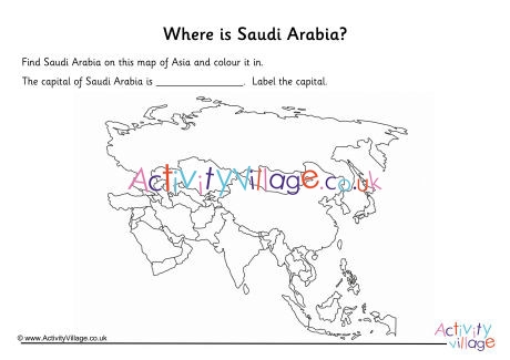 Saudi Arabia Location Worksheet
