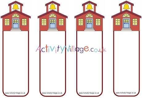 School house bookmarks - blank