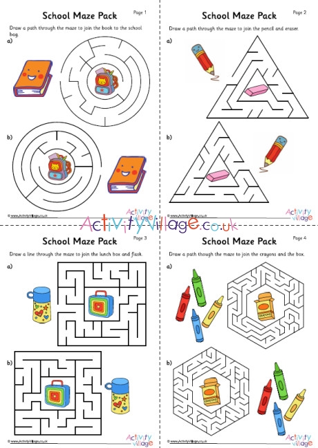 School Maze Pack