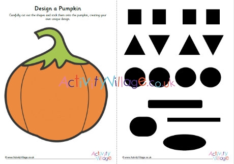 Scissor practice pumpkin design