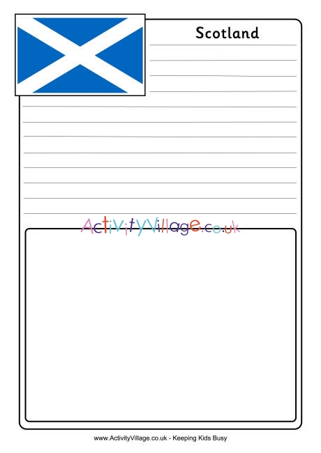 Scotland notebooking page 