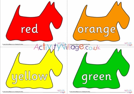 Scottie Dog Colours Poster Set