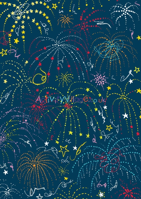 Scrapbook paper - fireworks