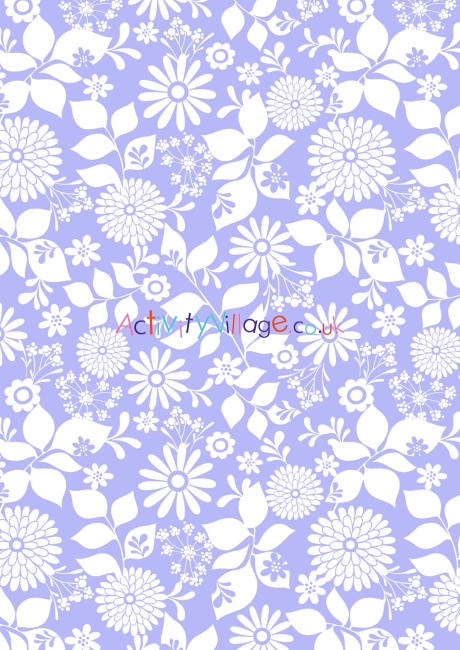 Scrapbook paper - lilac floral