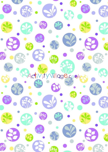 Scrapbook paper - nature dots