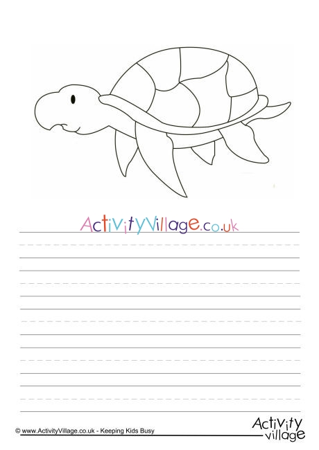 Sea Turtle Story Paper