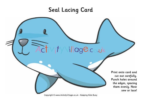 Seal lacing card