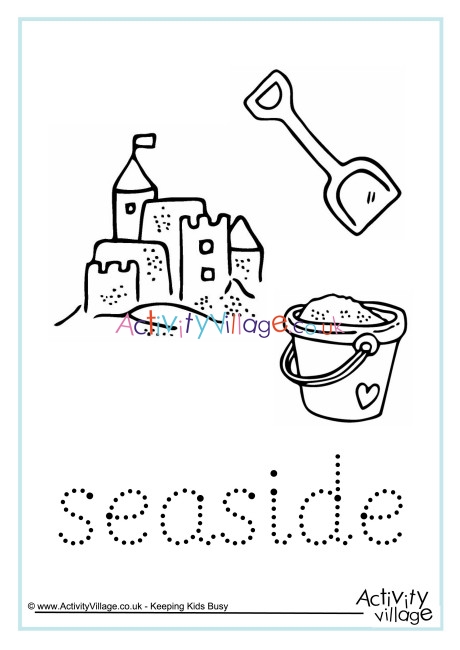 Seaside word tracing