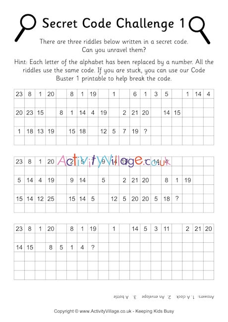 Secret code challenge 1