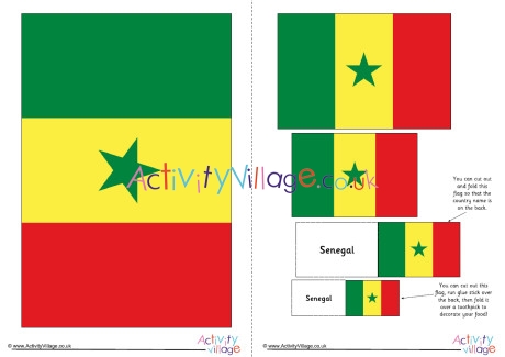 Senegal Flag Printable