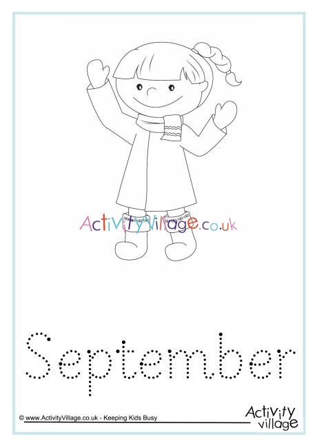 September word tracing