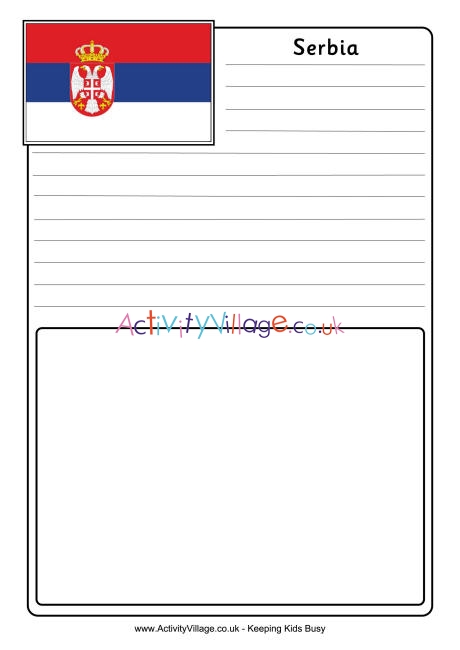 Serbia notebooking page 