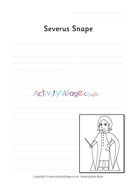 Severus Snape writing page