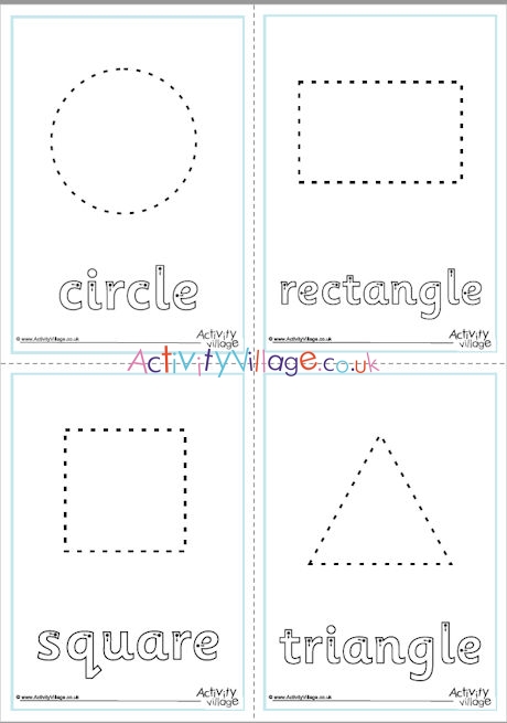 Shape Finger Tracing - First 4 Shapes