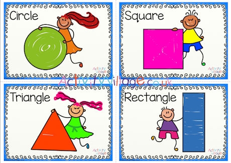 Shape posters - first 4 shapes
