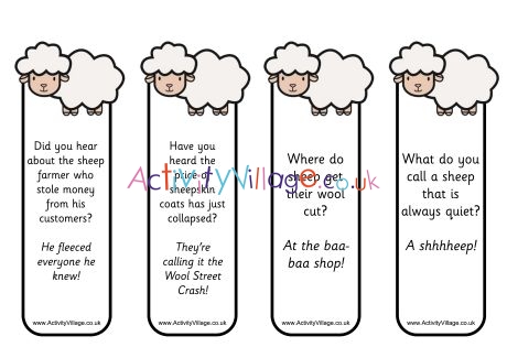 Sheep Bookmarks Jokes