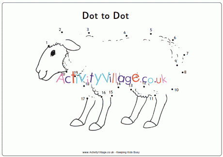Sheep dot to dot