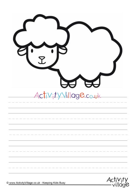 Sheep story paper