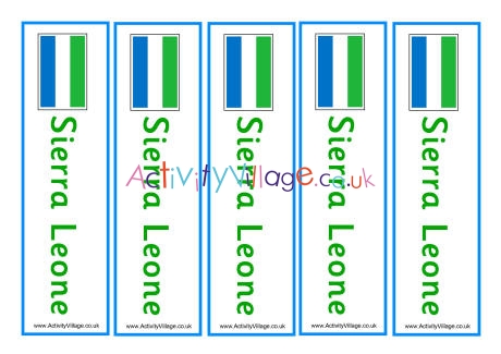 Sierra Leone bookmarks