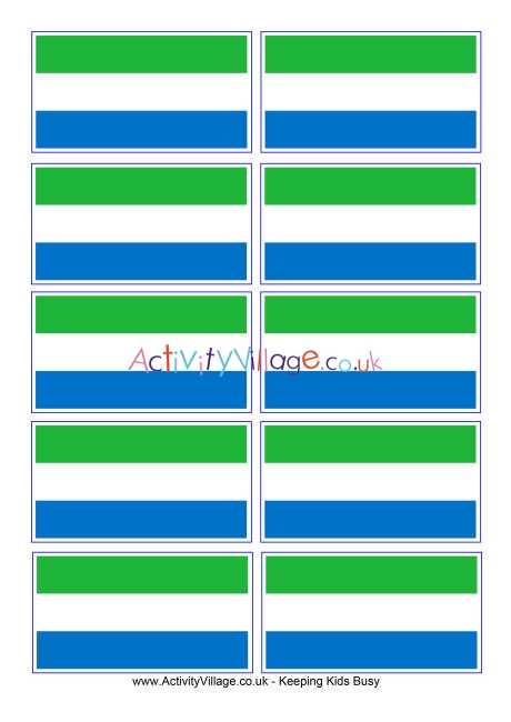 Sierra Leone flag printable