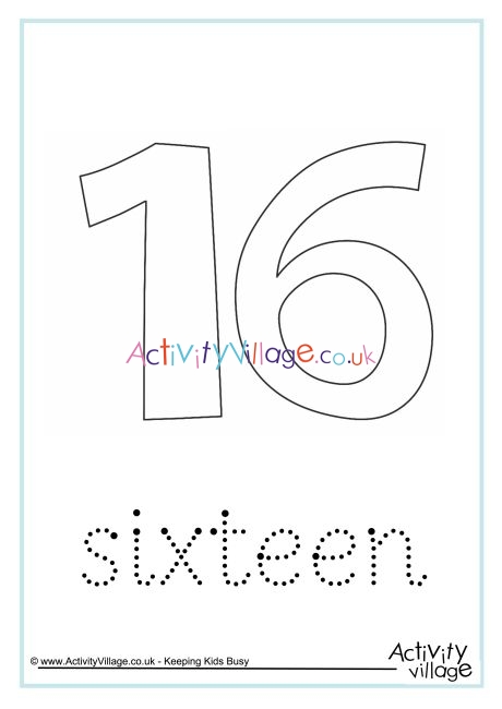 Sixteen Word Tracing