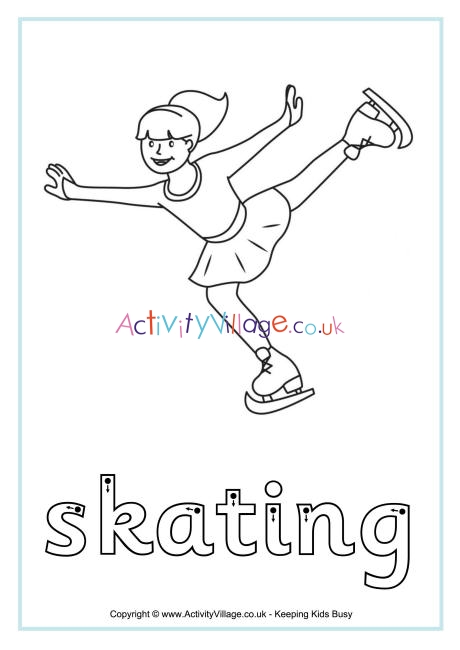 Skating finger tracing