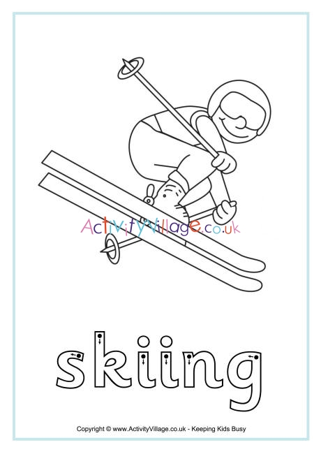 Skiing finger tracing