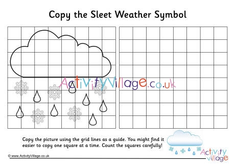 Sleet Weather Symbol Grid Copy