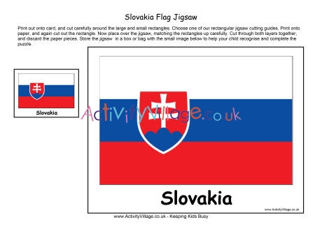 Slovakia flag jigsaw