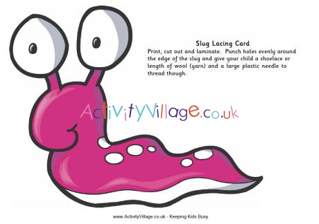 Slug lacing card