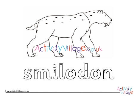 Smilodon Finger Tracing