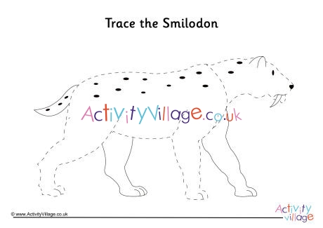 Smilodon Tracing Page