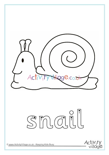 Snail Finger Tracing
