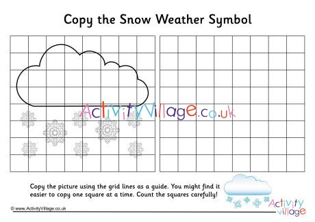 Snow Weather Symbol Grid Copy