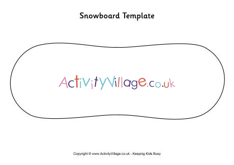 Snowboard template