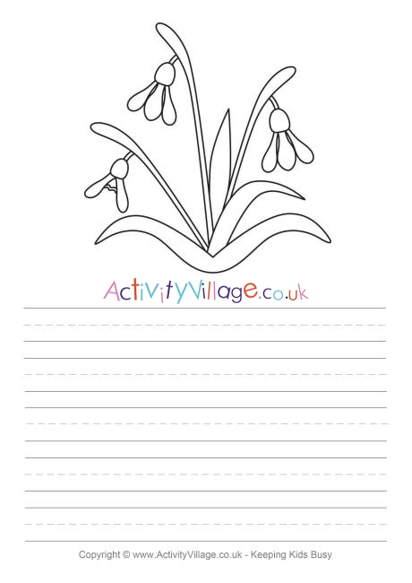 Snowdrops story paper